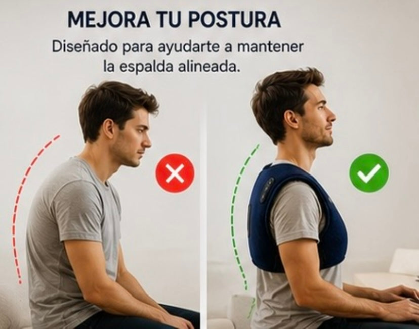 Corrector de Espalda con Masaje y Calor