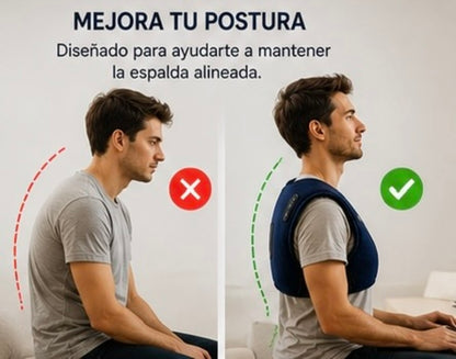 Corrector de Espalda con Masaje y Calor
